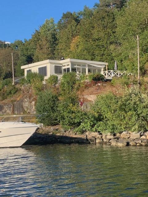 Renovated Sea Facing Cottage On The Eidanger Fjord Porsgrunn Exterior photo